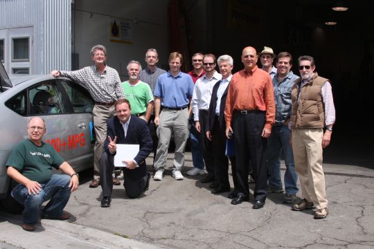 GM and CalCars at Greengears in San Francisco, August, 2008
