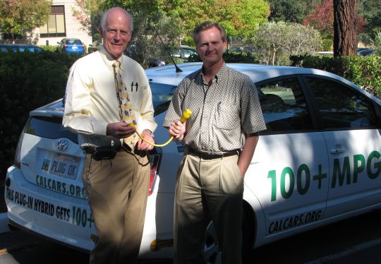 Peter Giles with Russell Hancock in Palo Alto, August 2008