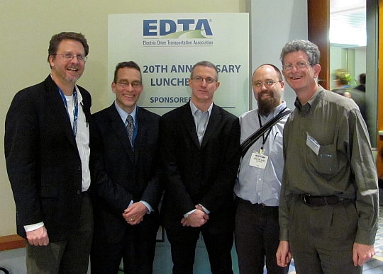 Green Car Journalists and Felix Kramer at the 2010 EDTA Conference in Washington D.C.