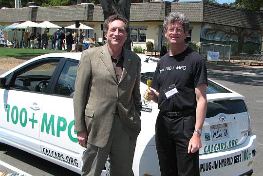 Silicon Valley Assembly Member Ira Ruskin and Felix, April 20, 2008