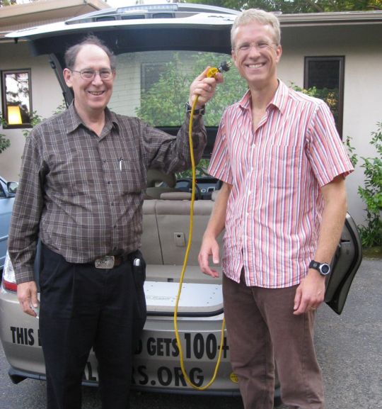 Late climatologist Stephen Schneider of Stanford University with Sven Thesen, August 2008